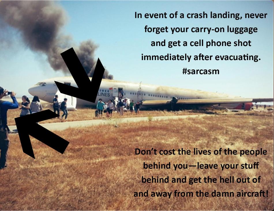 How to Not Evacuate an Aircraft.
