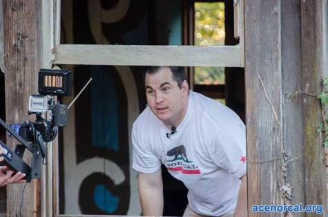 Kris Rowberry, on location shooting "Lost Parks of Northern California"