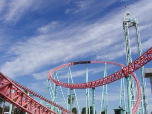 Xcelerator at Knott's Berry Farm. Photo by Kris Rowberry. All rights reserved.