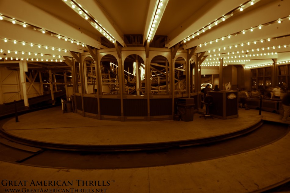 The unique curved station offers close up views of the trains, just don't high five the passenger's heads! Photo © Kris Rowberry