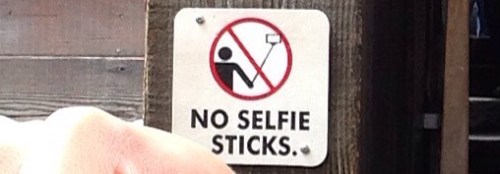 No Selfie Sticks