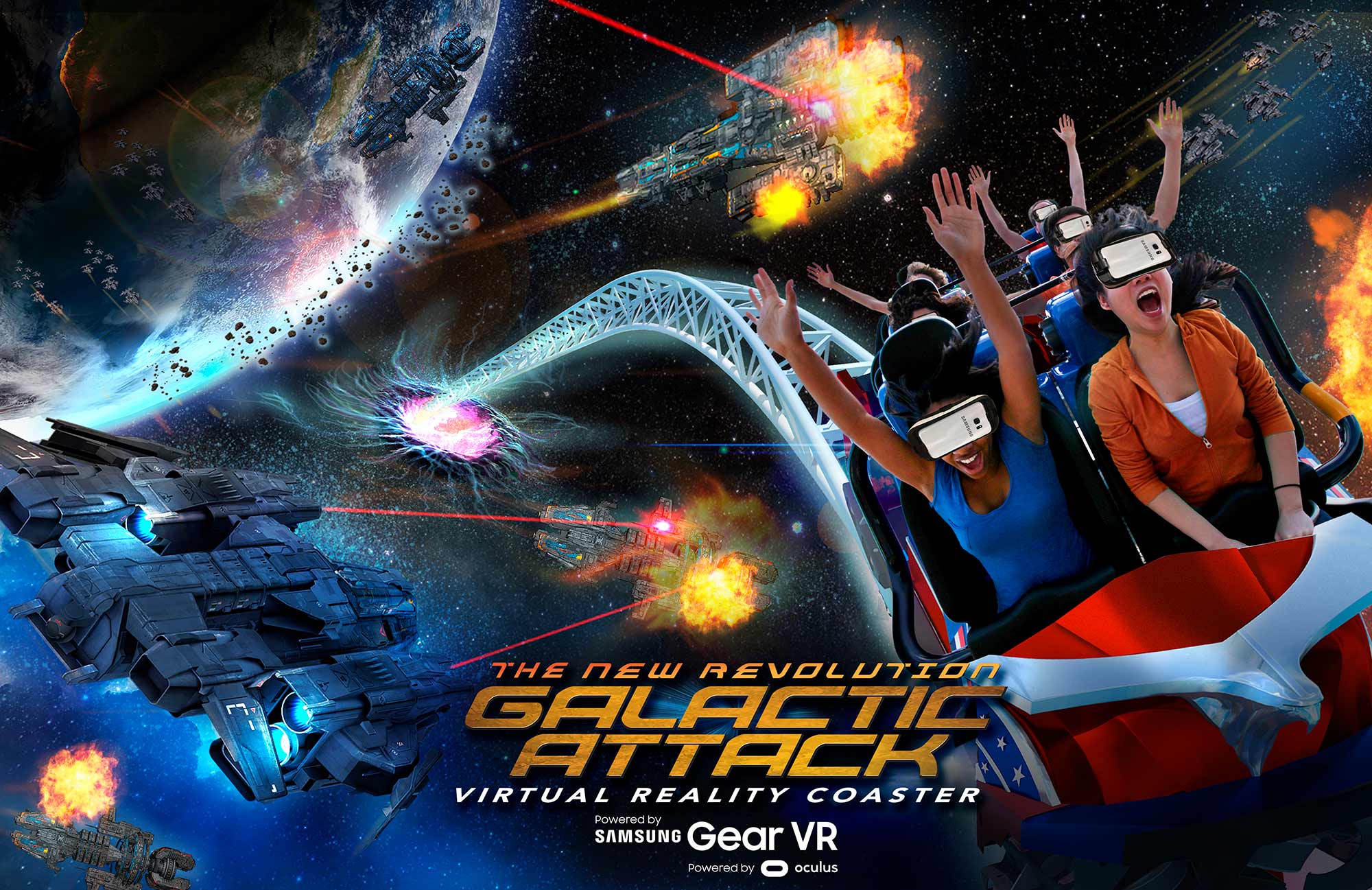 Galactic Attack VR Coaster